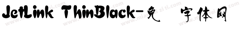 JetLink ThinBlack字体转换